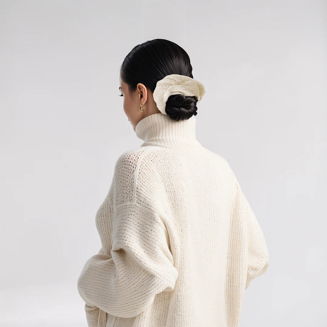 Knit Twist Scrunchie
