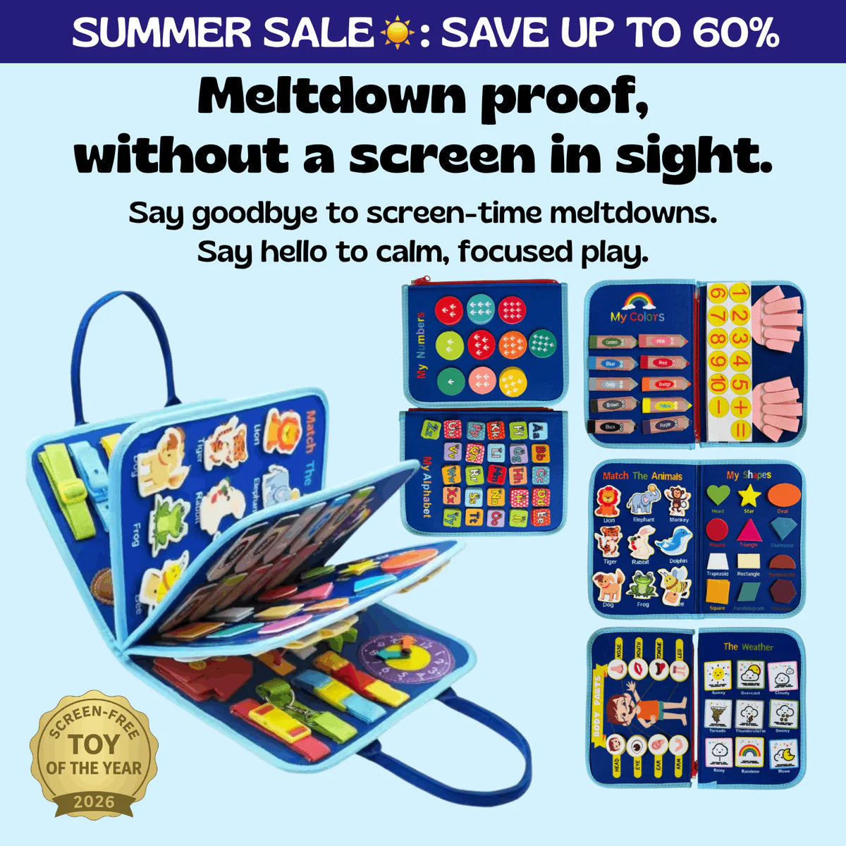 Castilo™ Montessori Busy Board