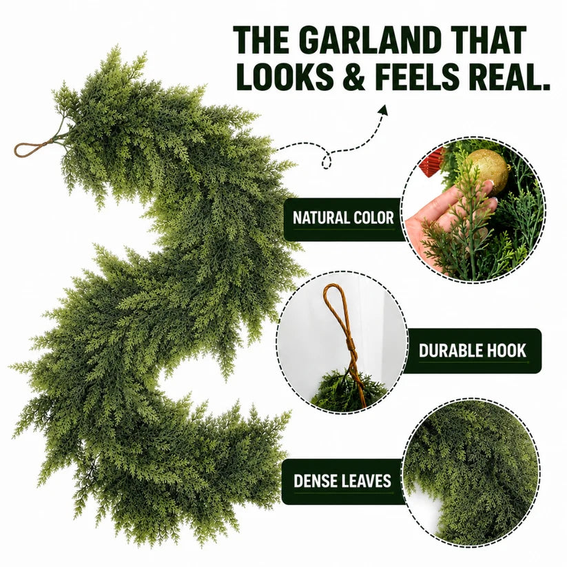 CedarBloom™ Real-Touch Garland