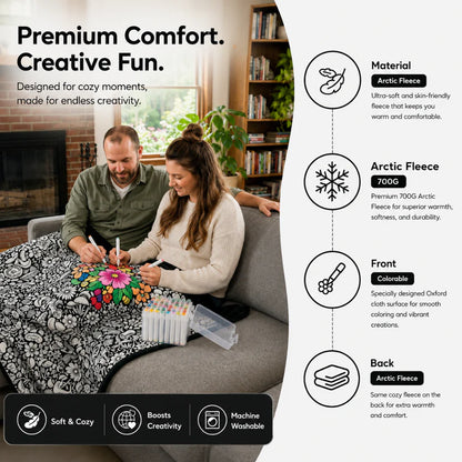 Castilo Coloring Blanket